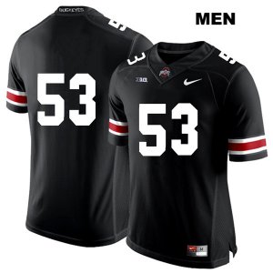 Men's NCAA Ohio State Buckeyes Davon Hamilton #53 College Stitched No Name Authentic Nike White Number Black Football Jersey TZ20Y74NQ